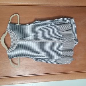 Anthropologie Meadow Rue Fenella Striped Sleeveless Top Shirt sz Small